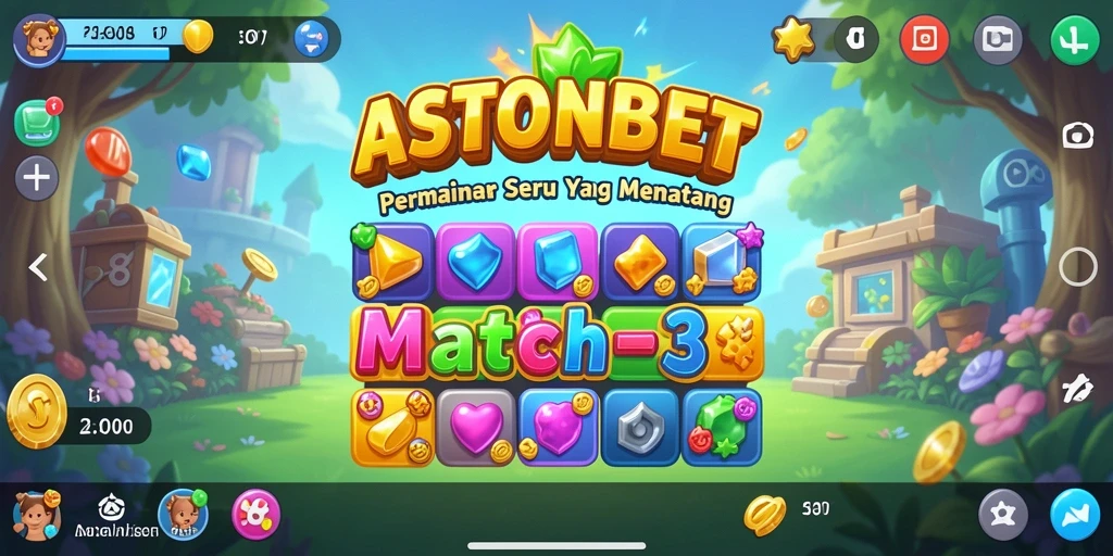 Tampilan gameplay seru dan penuh warna dari ASTONBET.