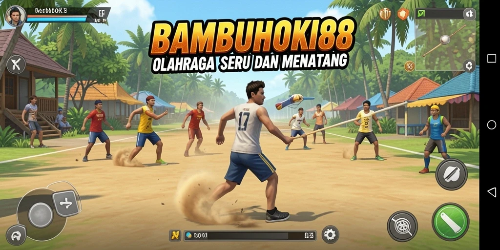 Tangkapan layar menunjukkan aksi menarik dari gameplay BAMBUHOKI88.