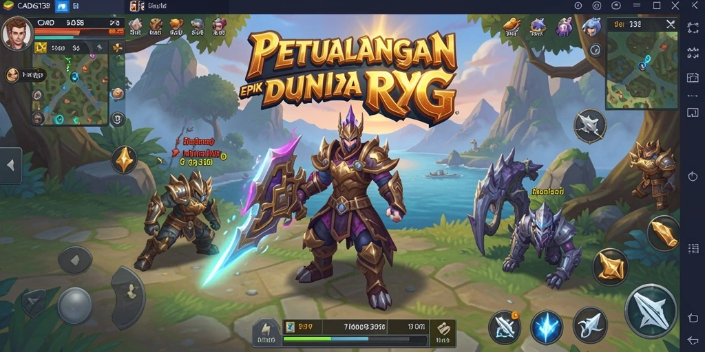 Tampilan gameplay CADAS138 dengan eksplorasi dunia RPG yang menakjubkan.