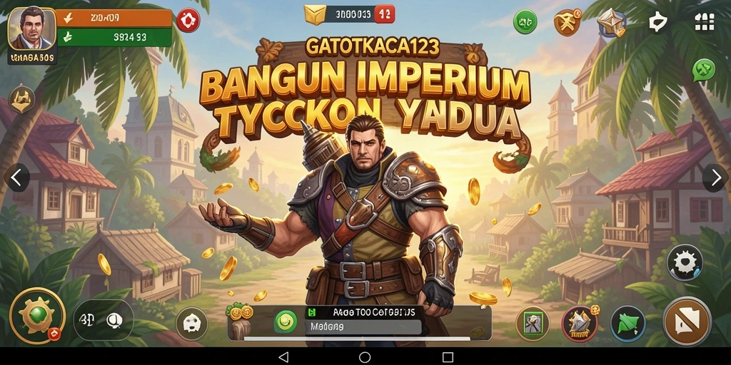 Tampilan gameplay menarik dari GATOTKACA123 yang menunjukkan elemen Tycoon.