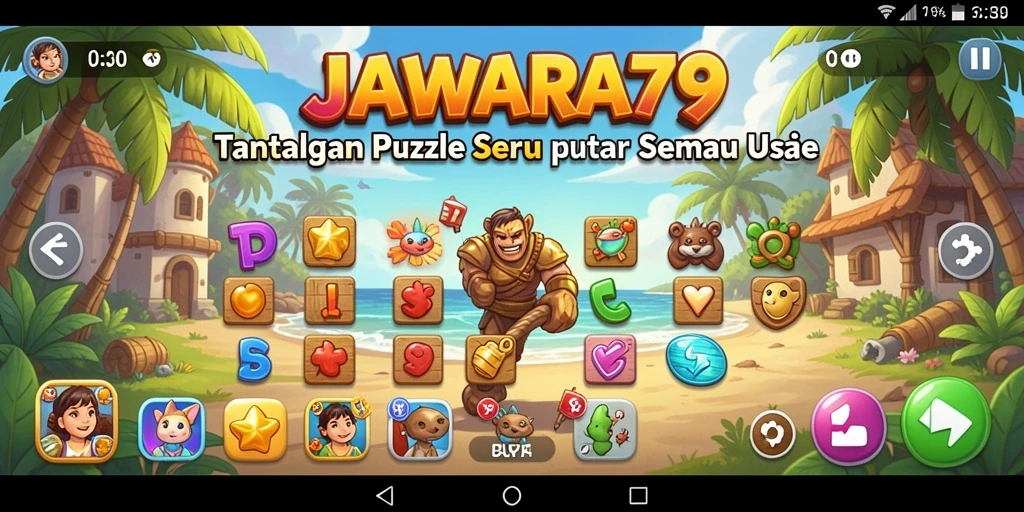 Tampilan menakjubkan dari gameplay JAWARA79 yang menantang.