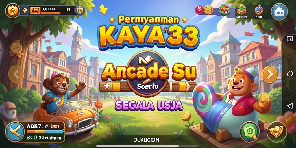 Tangkapan layar KAYA33 menampilkan gameplay Arcade yang mendebarkan dan penuh warna.