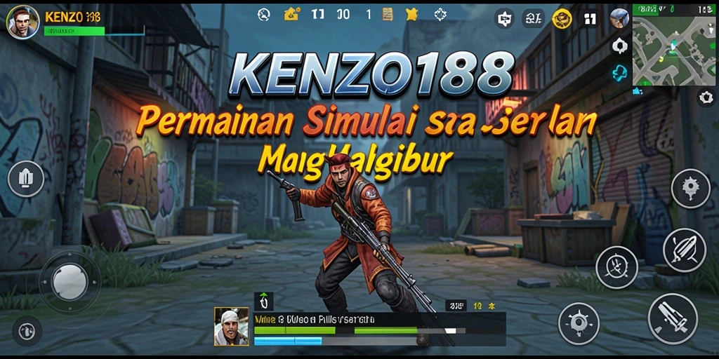 Screenshot KENZO188 menampilkan gameplay simulasi yang menarik dan mendalam.