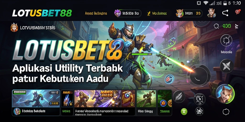 Tampilan antarmuka LOTUSBET88 yang jelas dan mudah digunakan.