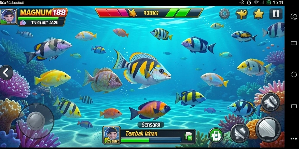 Gameplay seru Tembak Ikan dengan grafis menawan.