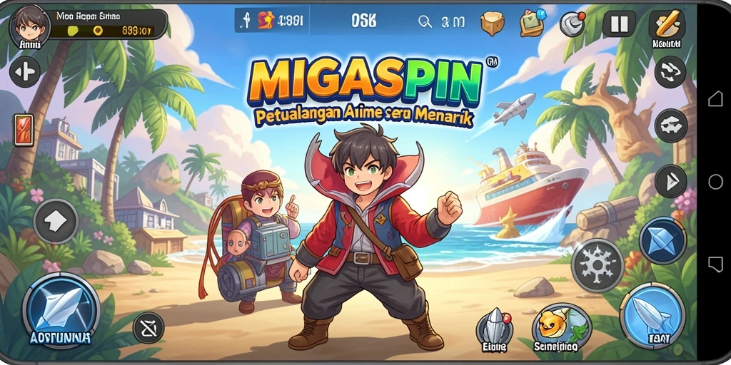 Tampilkan gameplay seru dan karakter Anime di MIGASPIN.