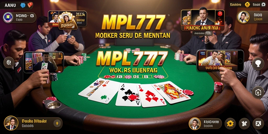 Screenshot gameplay MPL777 yang menampilkan aksi poker yang mendebarkan.