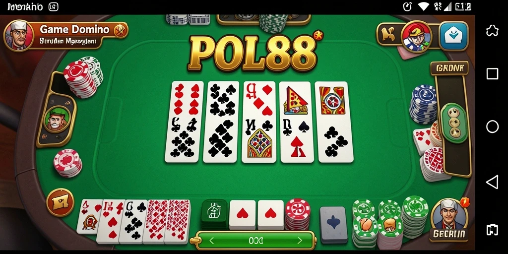Tampilan keseruan gameplay Domino di POL88