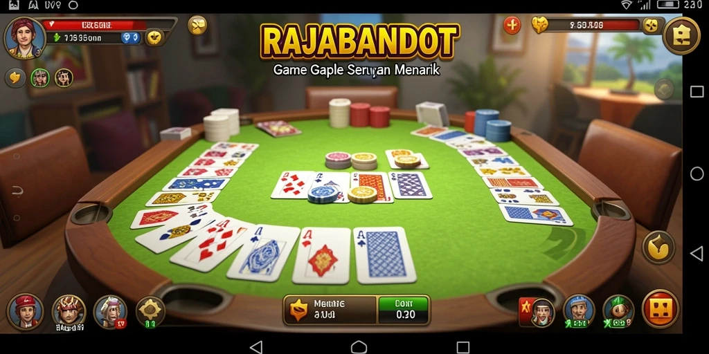 Tampilan gameplay Gaple yang menarik dan interaktif.