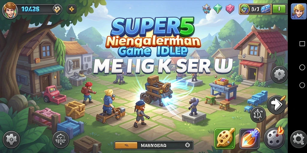 Gameplay menarik dari SUPER5 yang menampilkan elemen Idle.