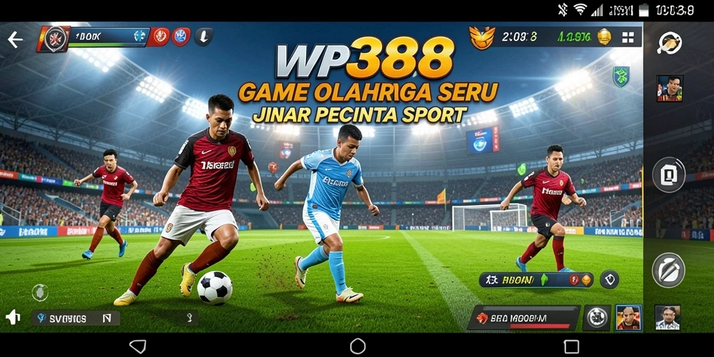 Screenshot WP888 menampilkan aksi seru dalam permainan olahraga.